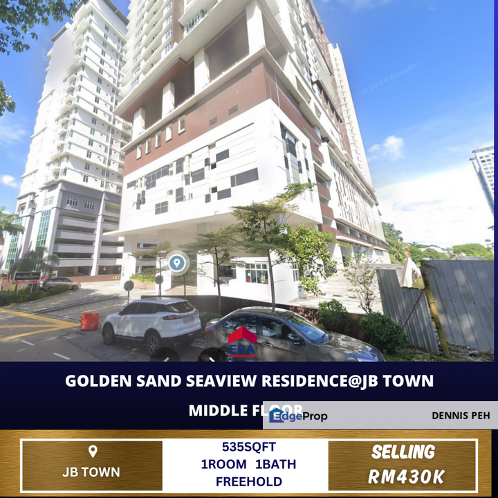 Golden Sands Residence @Jb Town 1room Middle Floor For Sale, Johor, Johor Bahru