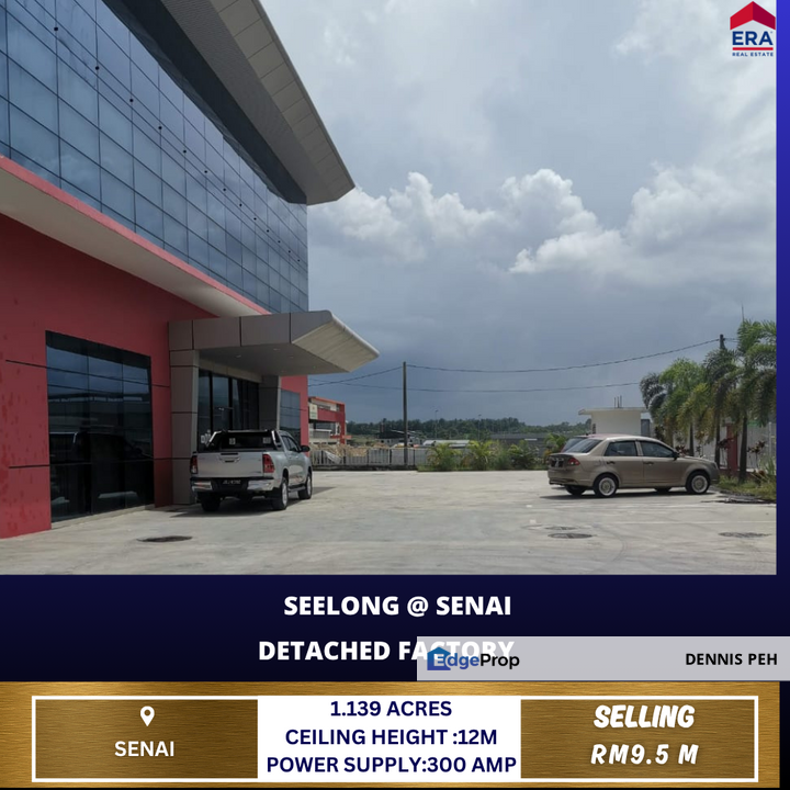 Seelong @Senai Detached Factory For Sale (Medium Industry), Johor, Senai