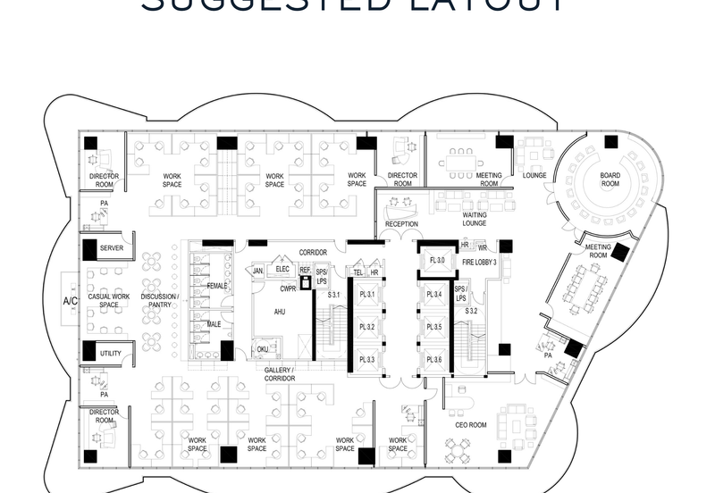 Grade-A Office Spaces for rent @ Menara KLGCC, Bukit Kiara. Walking distance to MRT and direct access to KLGCC Mall. 