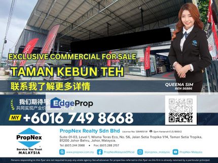 EXCLUSIVE COMMERCIAL BUNGALOW FOR SALE, Johor, Johor Bahru