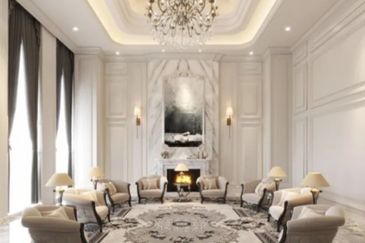 3 storey bungalow with pool for sale @  Taman Duta 