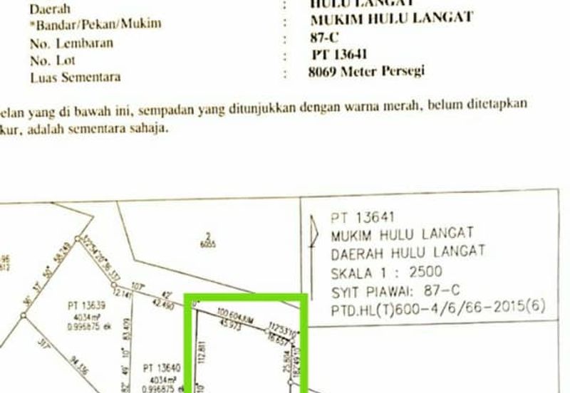 2 acres industrial land at Sungai Tekali
