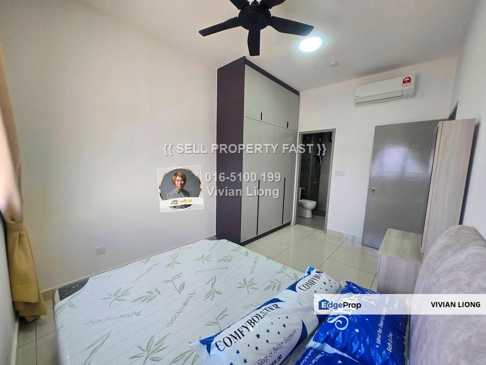 Traders Garden, Cheras, Kuala Lumpur (Serviced residence) For Rent (CORNER, Fully Furnished, 860sf, 4 rooms 2 baths), Selangor, Cheras