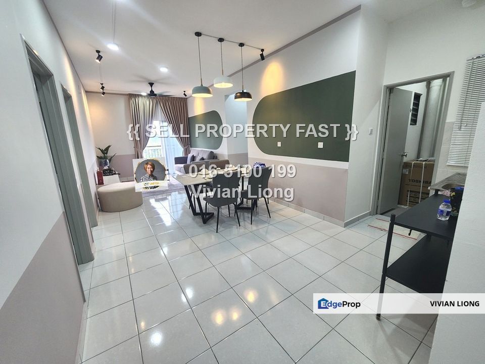 Residensi Mutiara Kajang 2, Fully Furnished & Brand New (930sf, 3+1 rooms) near KTM Kajang 2, Selangor, Kajang
