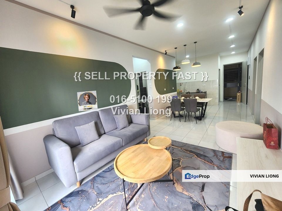 Residensi Mutiara Kajang 2, Fully Furnished & Brand New (930sf, 3+1 rooms) near KTM Kajang 2, Selangor, Kajang