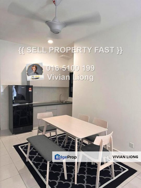 RESIDENSI EMAS, KAJANG 2 (Fully Furnished, 930sf) 1.2km walk to KTMB Kajang 2, Selangor, Kajang