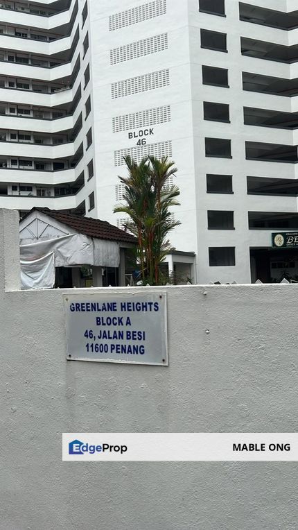 Greenlane Heights Block A Greenlane Apartment For Sale, Penang, Greenlane