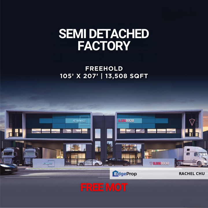 New Exclusive 2 Storey Semi Detached Factory free mot Bukit Raja Klang ...