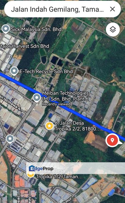 Medium Industry Land -  Located At Desa CeMerlang Industrial Area @ Indah Gemilang, Johor, Ulu Tiram