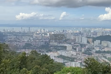 1.265 acres of Agriculture hill land with Sea View in Paya Terubong, Penang