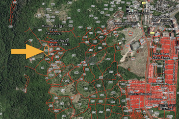 1.265 acres of Agriculture hill land with Sea View in Paya Terubong, Penang