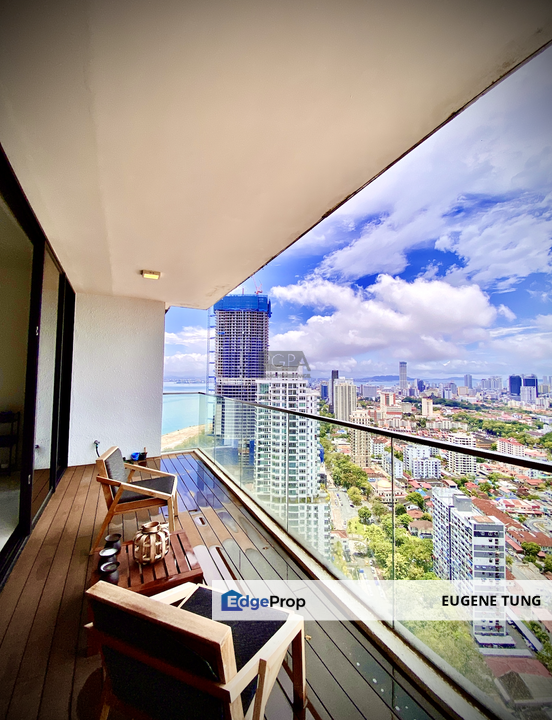 Setia V Residences, High Floor, Big Balcony, Seaview, Gurney Drive, Penang, Persiaran Gurney