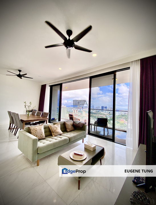 Setia V Residences, High Floor, Big Balcony, Seaview, Gurney Drive, Penang, Persiaran Gurney