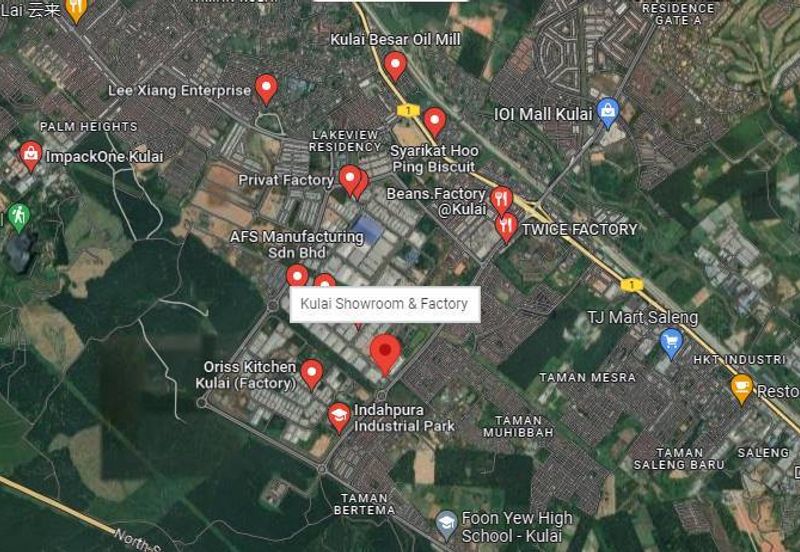 Kulai 1 & 1/2 Storey Detached Factory For  Sales