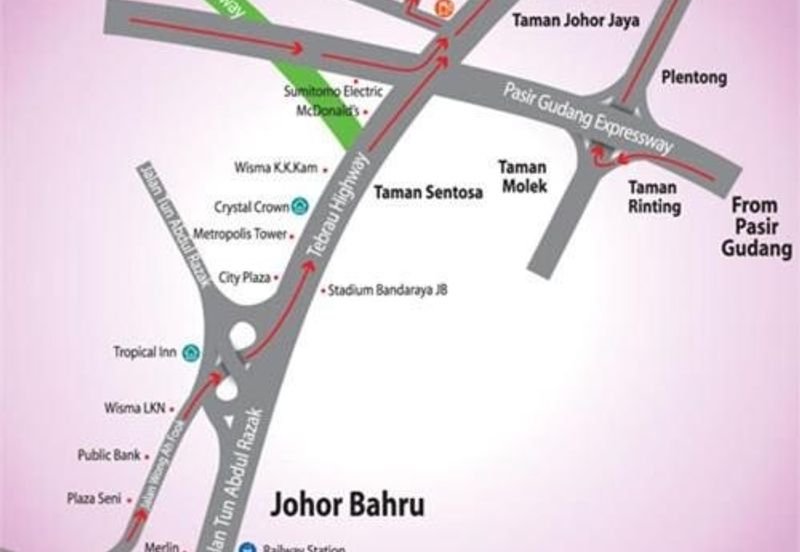 Johor Bahru , Johor	Commercial Land For Sale