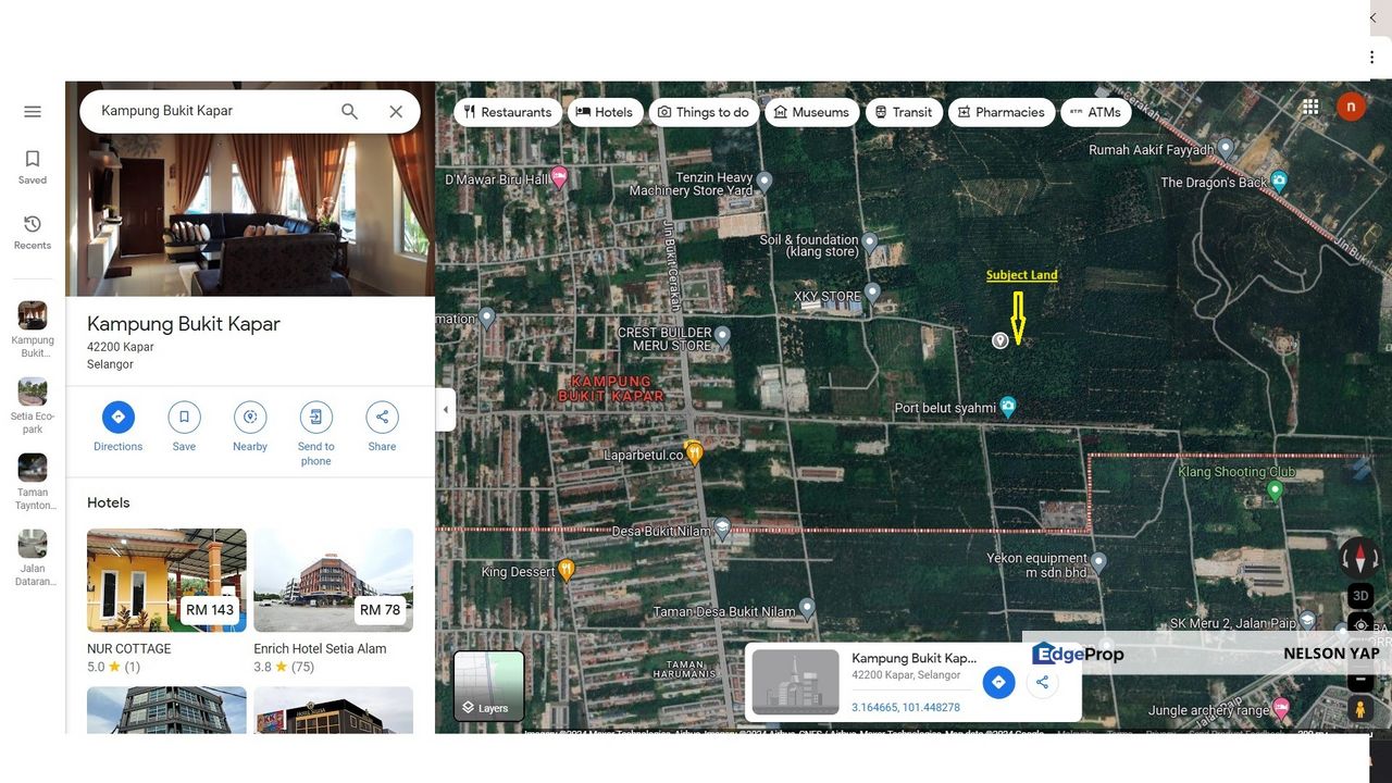 Kampung Bukit Kapar 10 acre agriculture zoning residential land 4 sale, Selangor, Kapar 