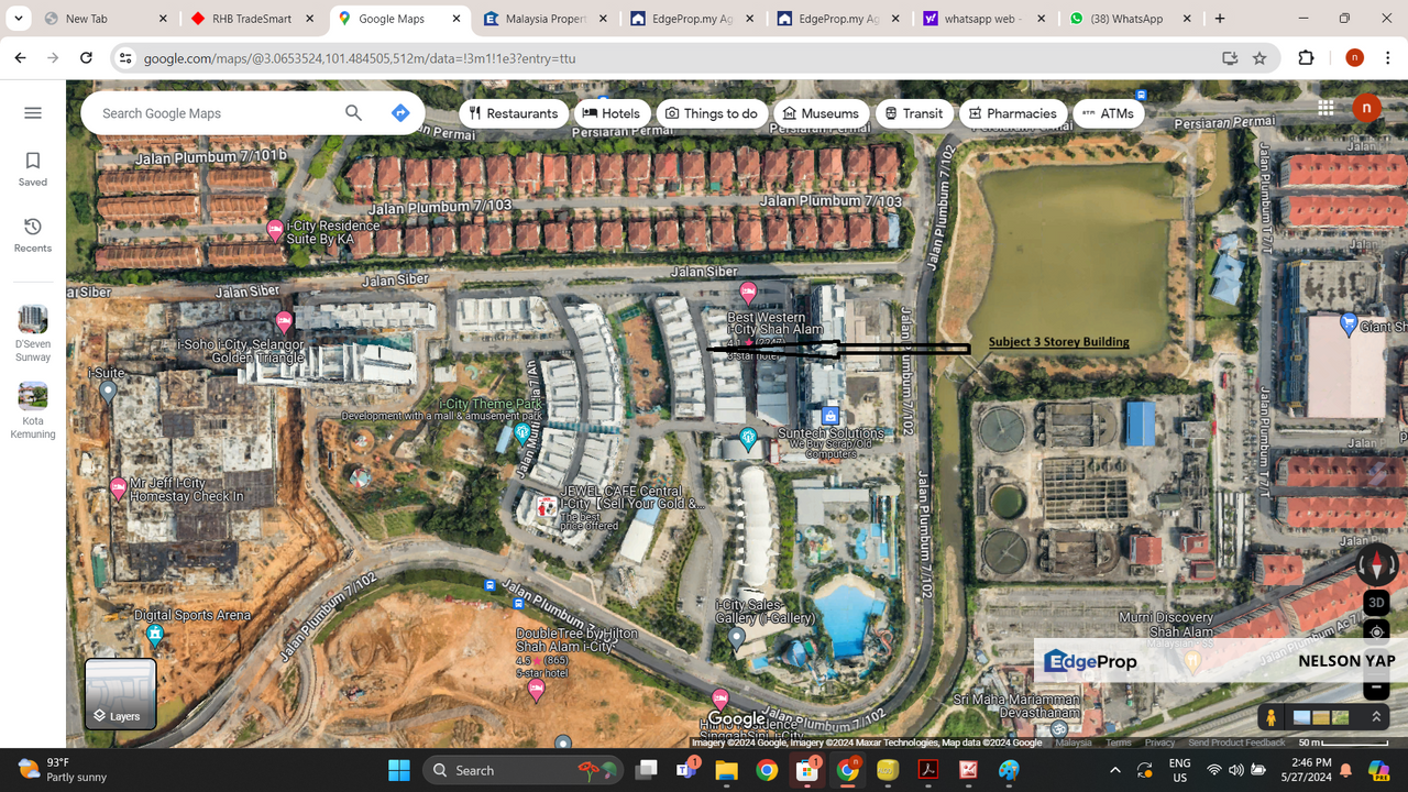 i-City Park 3 storey whole block commercial building for rent, Selangor, Shah Alam