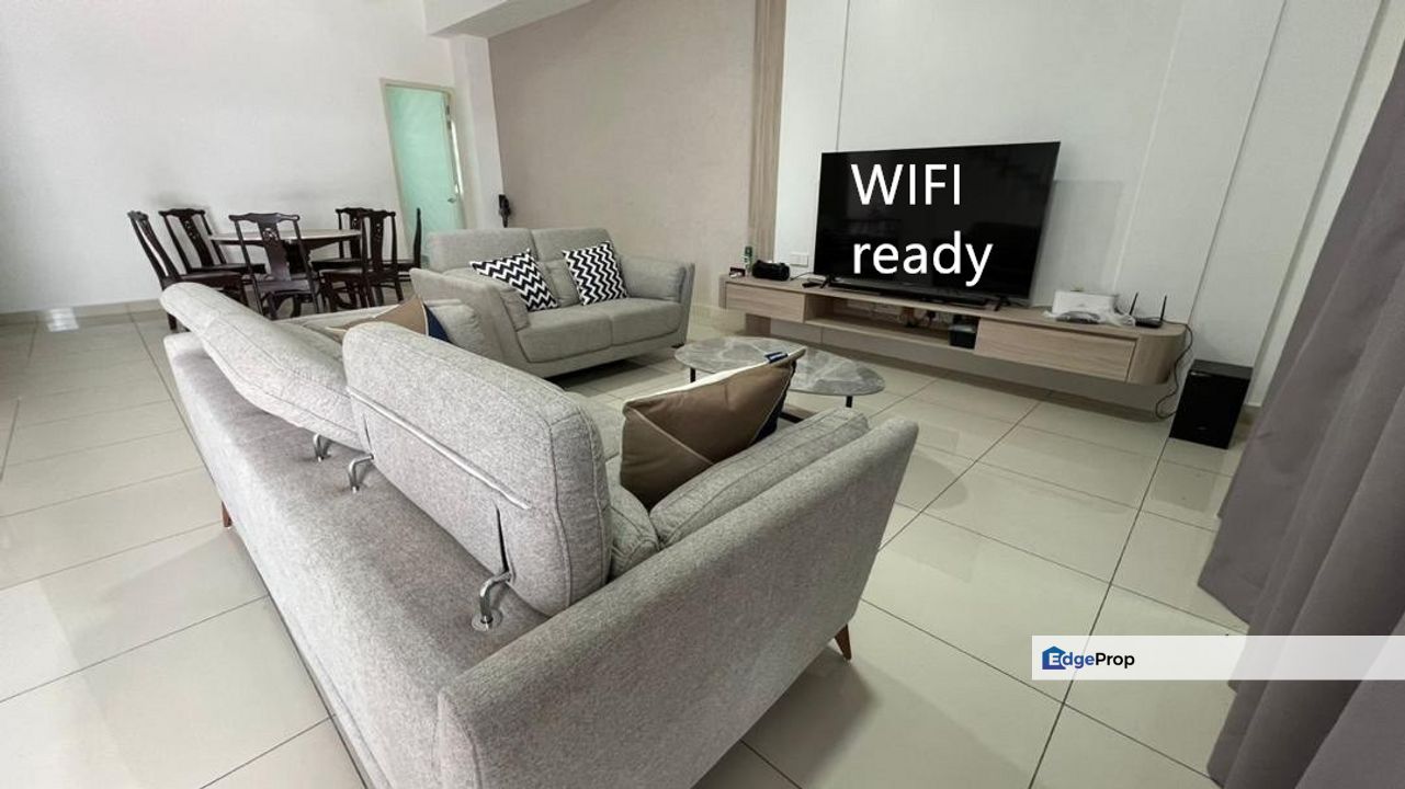 Fully Furrnished Eco Horizon close to Guard post and Lake, Penang, Batu Kawan