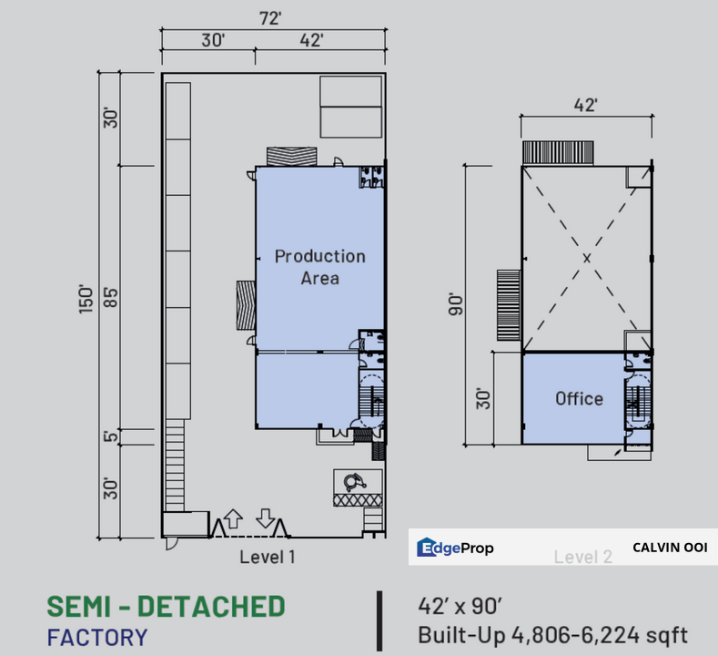 Bertam Industral Park Semi D Freehold Factory , Penang, Bertam