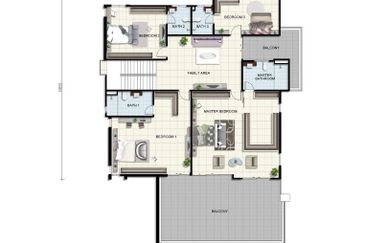 Gated and Guarded Spacious 2 storey Bungalow House  For Sale @ Bukit Mertajam