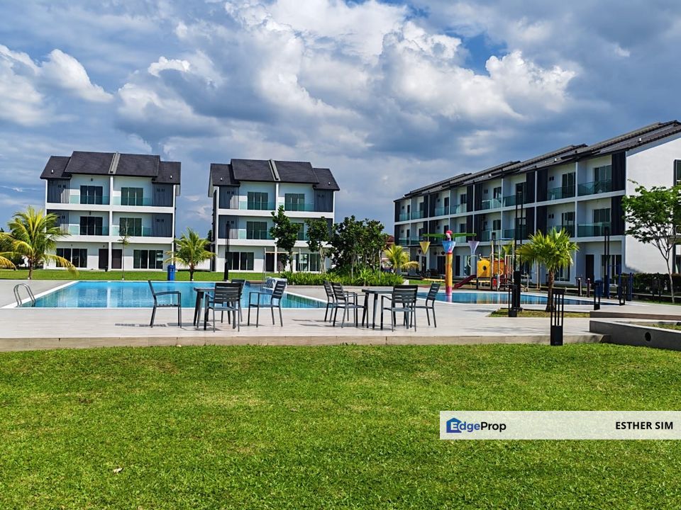 Premium Brand New 3-Storey Semi-D with Lift & Pool View | Orange Residence,Bagan Ajam, Raja Uda, Penang, Bagan Ajam