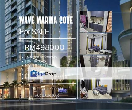 Wave Marina Cove CONDO Jb〖18x44〗Gated&Guard RENO , Johor, Johor Bahru