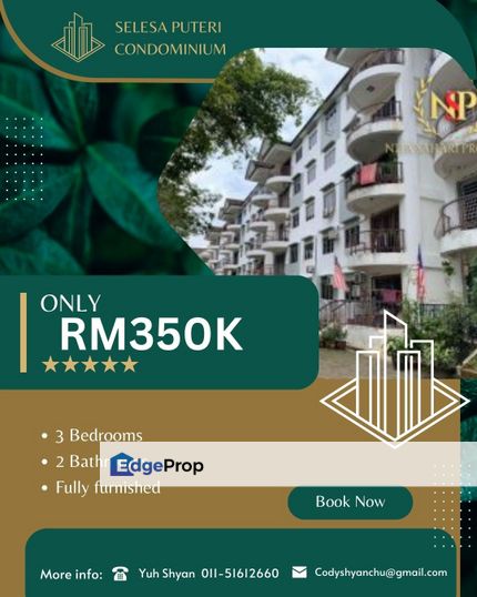 Taman Selesa Jaya Condo [31x33] Gated & Guard Jb., Johor, Skudai