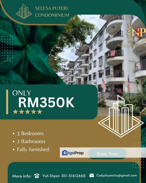 Taman Selesa Jaya Condo [31x33] Gated & Guard Jb., Johor, Skudai