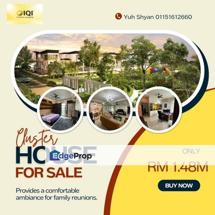 Tmn Skudai Indah2 3STY CLUSTER Jb〖61x70〗2BALCONY, Johor, Skudai