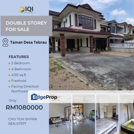 Taman Desa Tebrau DOUBLE STOREY Jb〖46x90〗G&G RENO, Johor, Johor Bahru