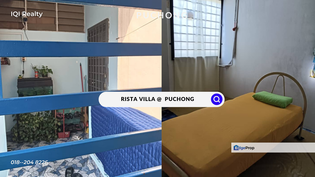 Corner Unit !! 3b1b for SALE at Rista Villa Apartment @ Puchong for ...