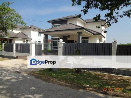 BIG FREEHOLD 1.5 Storey Bungalow at Krubong Perdana for sale, Melaka, Durian Tunggal