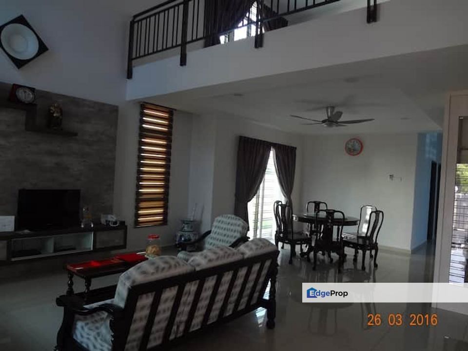BIG FREEHOLD 1.5 Storey Bungalow at Krubong Perdana for sale, Melaka, Durian Tunggal