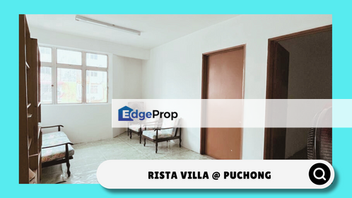 Low Floor !! New Renovated 2b1b for SALE at Rista Villa Apartment @ Puchong, Selangor, Puchong