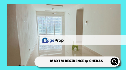 Near Lrt, 3b2b for SALE at Maxim Residence @ Cheras, Kuala Lumpur, Cheras