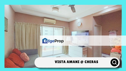 Near Mrt,  Partial Furnished  End Lot 4b2b for SALE at Vista Amani @ Cheras, Kuala Lumpur, Cheras