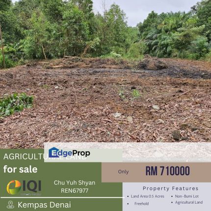 Kempas Denai AGRICULTURAL Jb〖0.5 acres〗 NON-BUMI , Johor, Johor Bahru