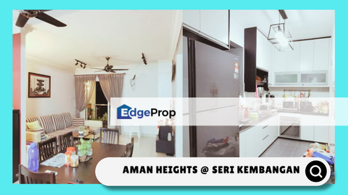 Partial Furnished 3b2b for SALE at Aman Heights @ Seri Kembangan, Selangor, Seri Kembangan