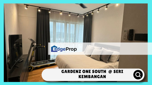 Near MRT, Full Furnished 3b2b for SALE at Gardenz @ One South, Selangor, Seri Kembangan