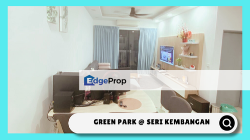 Near UPM, Full Furnished 3b2b for SALE at Green Park @ Seri  Kembangan, Selangor, Seri Kembangan