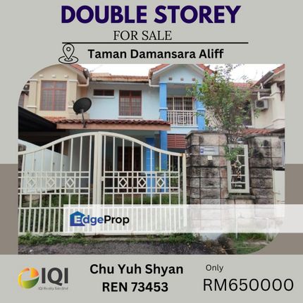 Taman Damansara Aliff DOUBLE STOREY Jb〖22x70〗G&G , Johor, Johor Bahru