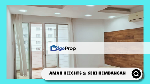 Partial Furnished 3b2b for SALE at Aman Heights @ Seri Kembangan, Selangor, Seri Kembangan