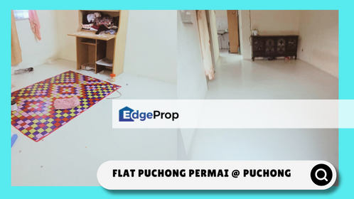 Near Lrt, 3b2b for SALE at Flat Puchong Permai, Selangor, Puchong