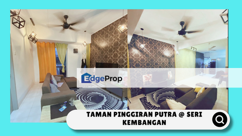 Near Mrt, 3b1b for SALE at Apartment Taman Pinggiran Putra @ Seri Kembangan, Selangor, Seri Kembangan