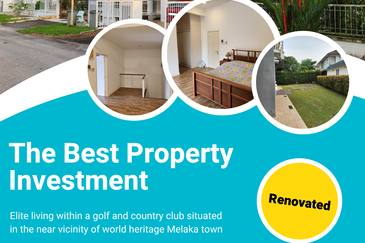 Double storey semi D House @ Tiara Melaka Golf & Country Club for Sale