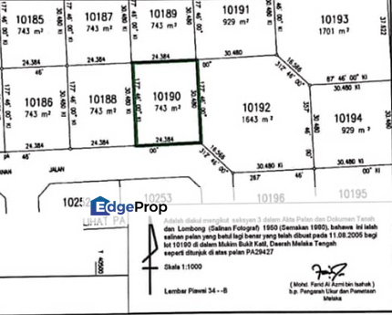 Bungalow Land at Taman Ozana Impian Ayer Keroh for Sale, Melaka, Ayer Keroh