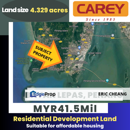 Residential development land at Bayan Lepas, Penan, Penang, Bayan Lepas