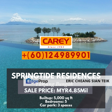 Springtide Beachfront Supercondo in Tanjung Bungah, Penang, Tanjung Tokong