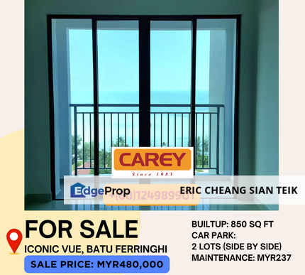 Seaview, high floor, Iconic Vue, Sungai Emas, Penang, Batu Ferringhi