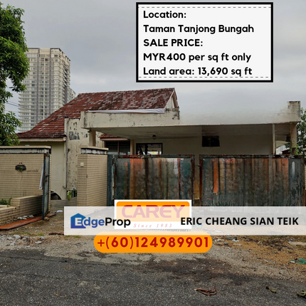 Bungalow land at Taman Tanjung Bungah, Penang, Tanjung Tokong